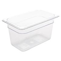 Vogue Polycarbonate 1/4 Gastronorm Container 150mm Clear