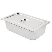 vogue stainless steel 11 gastronorm pan with lid