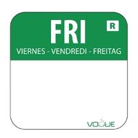 Vogue Removable Colour Coded Food Labels Friday Pack of 1000