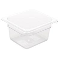 vogue polycarbonate 16 gastronorm container 100mm clear