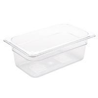 vogue polycarbonate 14 gastronorm container 100mm clear