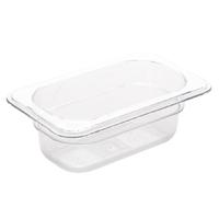 vogue polycarbonate 19 gastronorm container 65mm clear