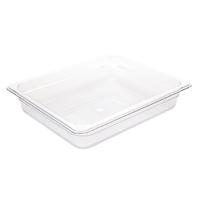 Vogue Polycarbonate 1/2 Gastronorm Container 65mm Clear