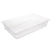 Vogue Polycarbonate 1/1 Gastronorm Container 100mm Clear