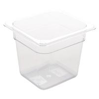 Vogue Polycarbonate 1/6 Gastronorm Container 150mm Clear