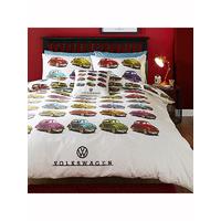 Volkswagen Beetles Double Duvet Cover and Pillowcase Set