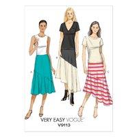 vogue patterns v9113 very easy vogue misses skirt 350752