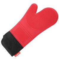 vonshef red silicone non slip oven glove