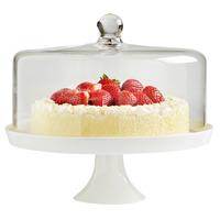 VonShef Ceramic Cake Stand with Lid