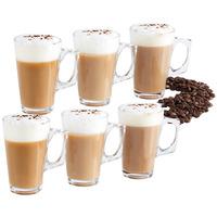 vonshef set of 6 latte glasses