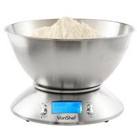 vonshef stainless steel bowl scale