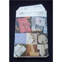 Vogue Craft Monogrammed Accessories Pattern 7530 - unused