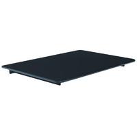 vonhaus single floating glass shelf black