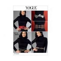 Vogue Ladies Sewing Pattern 9222 Belts in Five Styles