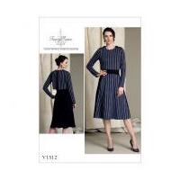 Vogue Ladies Sewing Pattern 1512 Popover Midi Dress