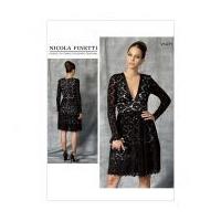 Vogue Ladies Sewing Pattern 1471 Bias Cut Long Sleeve Dress