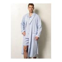 vogue mens easy sewing pattern 8964 pyjamas dressing gown