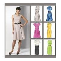 Vogue Ladies Easy Sewing Pattern 8667 Princess Seam Dresses