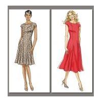 Vogue Ladies Easy Sewing Pattern 8665 Flared Dresses