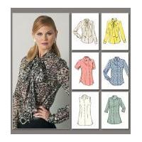 vogue ladies easy sewing pattern 8772 blouse tops