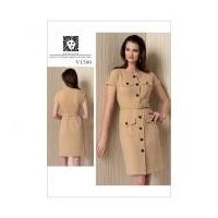 Vogue Ladies Easy Sewing Pattern 1500 Shirtdress with Pockets & Belt