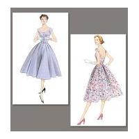 vogue ladies easy sewing pattern 2960 vintage style button up dress