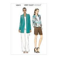 Vogue Ladies Easy Sewing Pattern 9011 Jackets, Shorts & Pants