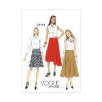 Vogue Ladies Easy Sewing Pattern 9154 Bias Cut Flared Skirts