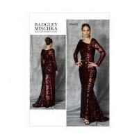 Vogue Ladies Sewing Pattern 1475 Long Sleeve Floor Length Evening Dress