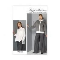 vogue ladies sewing pattern 9162 jacket shirt trouser pants