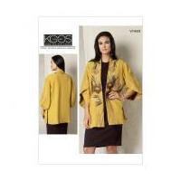 Vogue Ladies Sewing Pattern 1493 Tulip Banded Sleeve Kimono Jacket