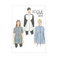 Vogue Ladies Easy Sewing Pattern 9170 Inset Seam Tunic Blouse Tops