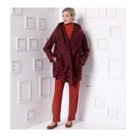 vogue ladies sewing pattern 9140 wrap jacket pants