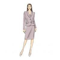 Vogue Ladies Easy Sewing Pattern 9138 Jacket, Waistcoat & Skirt Suit