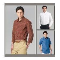 vogue mens sewing pattern 8759 long short sleeve shirts