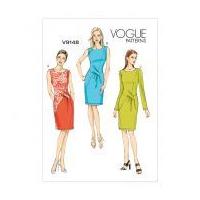 Vogue Ladies Sewing Pattern 9148 Dresses with Front Seam Detail