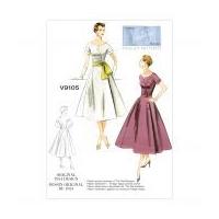 Vogue Ladies Sewing Pattern 9105 Original 1954 Vintage Dress Design