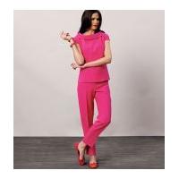 vogue ladies easy sewing pattern 8886 top dress pants