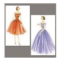 Vogue Ladies Sewing Pattern 1094 Vintage Style Off Shoulder Dresses