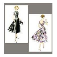 vogue ladies sewing pattern 1084 vintage style flared dresses