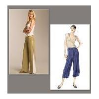 Vogue Ladies Easy Sewing Pattern 1050 Trouser Pants with Side Panel