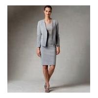 vogue ladies sewing pattern 1389 jacket skirt top suit