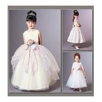 Vogue Childrens Sewing Pattern 7819 Special Dresses, Sash & Jacket