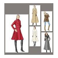 Vogue Ladies Sewing Pattern 8346 Lined Fitted Double Breasted Coats