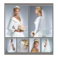 Vogue Ladies Sewing Pattern 8374 Wedding Bridal Veils