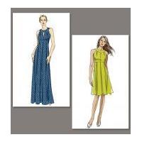 Vogue Ladies Easy Sewing Pattern 8574 Floor & Knee Length Dresses