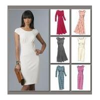 Vogue Ladies Easy Sewing Pattern 8685 Close Fitting Dresses