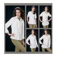 vogue ladies easy sewing pattern 8689 shirt tops