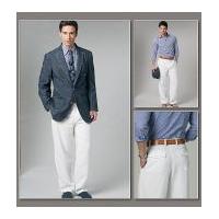 Vogue Men's Sewing Pattern 8719 Jacket & Pants Suit