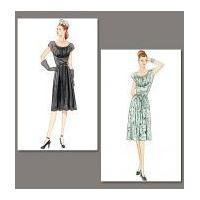 vogue ladies sewing pattern 8728 vintage style dress belt